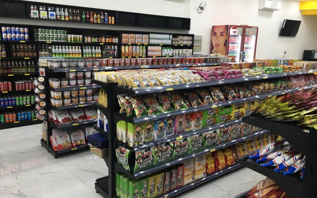 Triển khai kệ lưới siêu thị cho tạp hóa Quốc Thanh