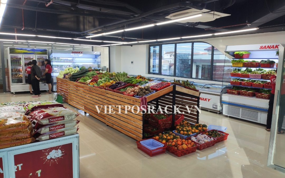 Lắp đặt giá kệ cho cửa hàng trái cây nhập khẩu Biên Hòa